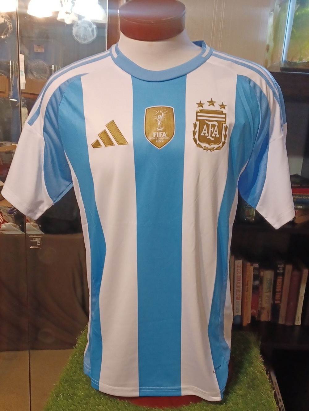 Argentina soccer jersey unisex blue / white color adidas